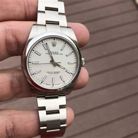 rolex oyster perpetual 39 specifications|rolex oyster perpetual 39 white.